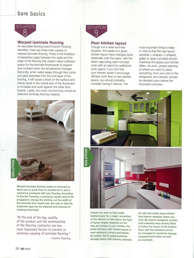 Evorich Flooring on SquareRooms Magazine Nov 2012