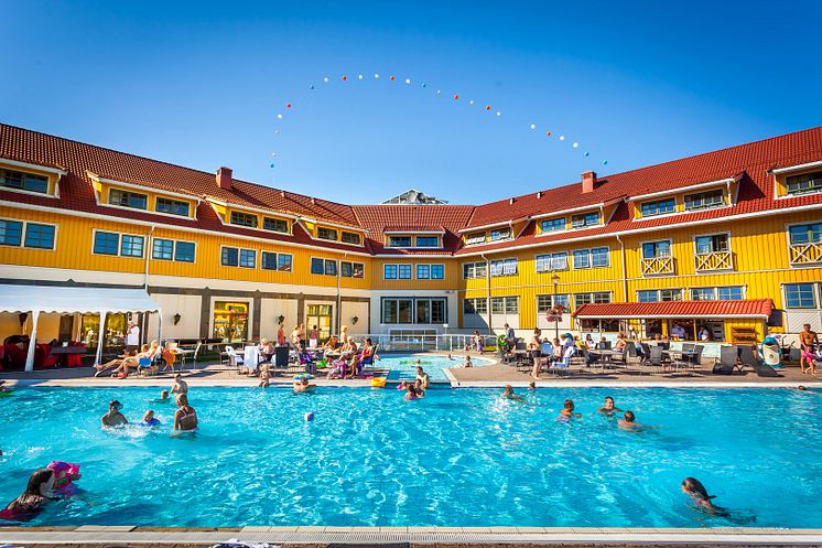 DE BESTE GJESTEOPPLEVELSENE: Nordic Choice Hotels scorer best i bransjen på lojalitet hos gjestene. Bassenget ved Quality Hotel Kristiansand frister det nok å besøke igjen.