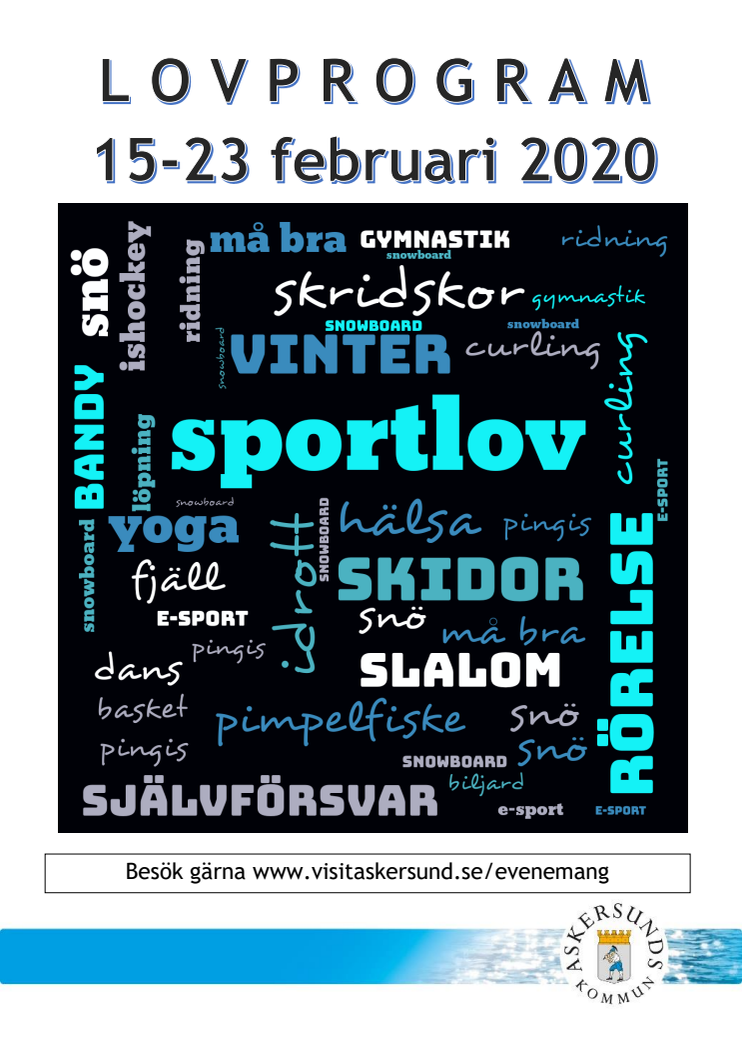 Sportlovsprogram 2020