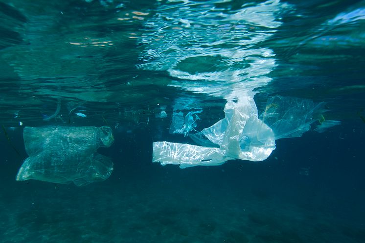 Simmande plastpåse