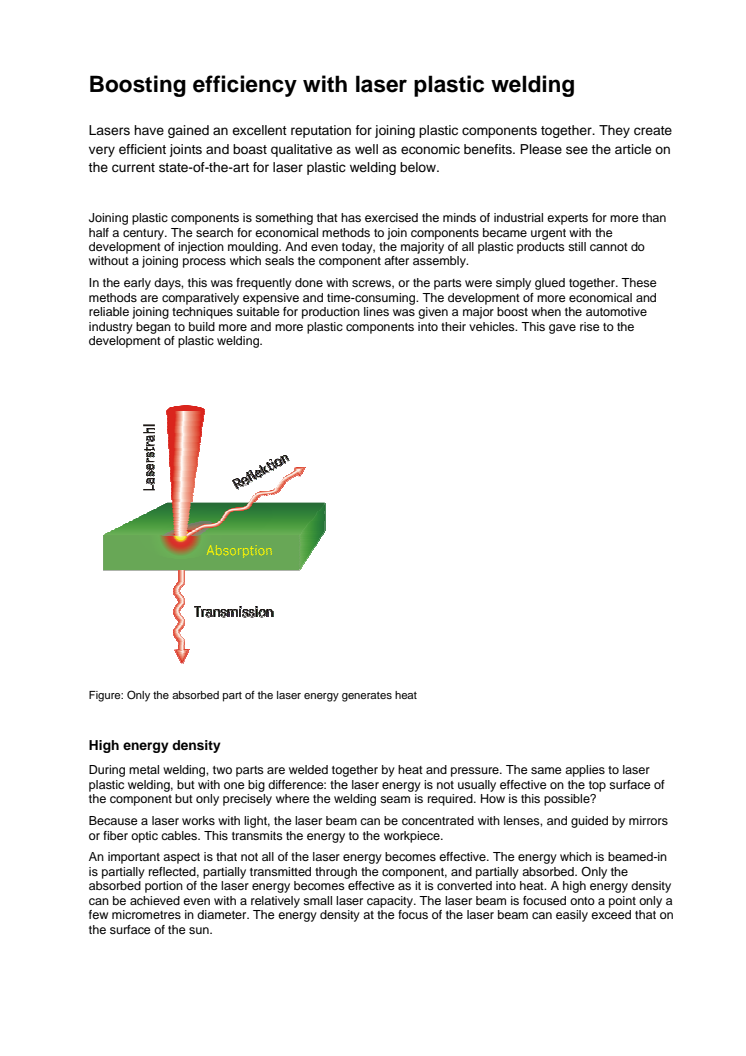 LPKF - Boosting efficiency with laser plastic welding