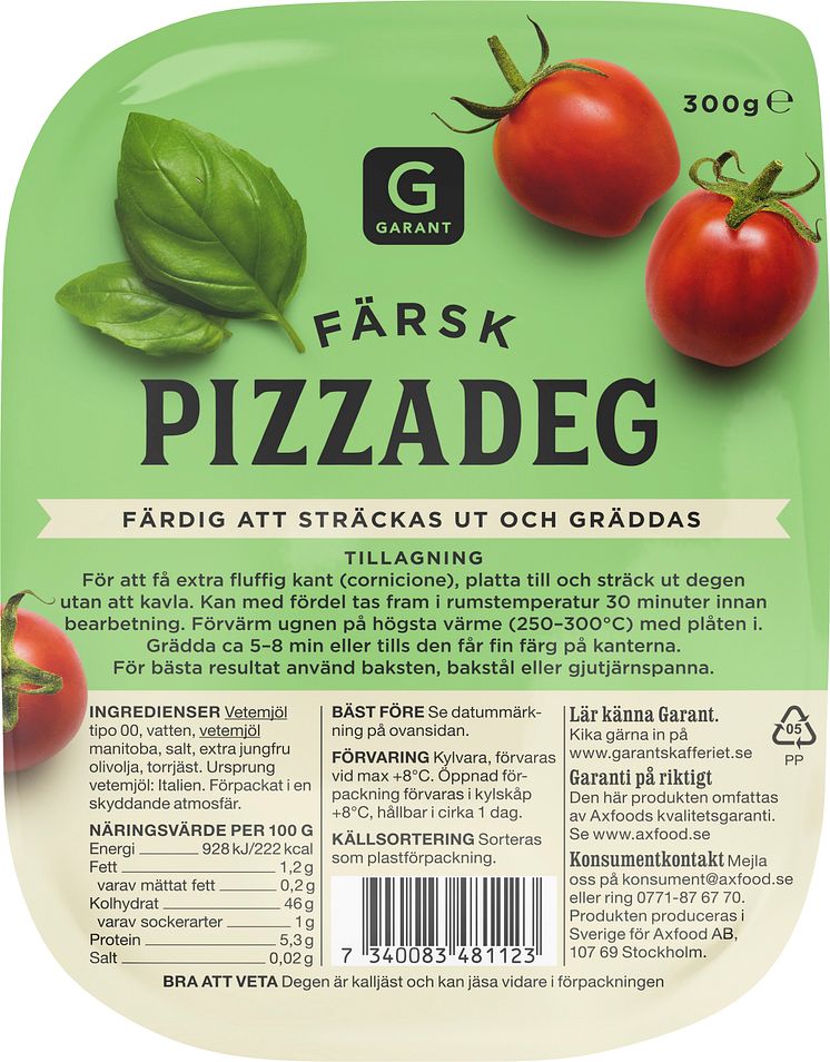 Garant_färsk_pizzadeg