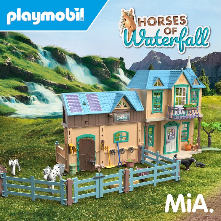 Die neue PLAYMOBIL-Spielwelt „Horses of Waterfall“ mit eigenem Titelsong der Berliner Band MiA.
