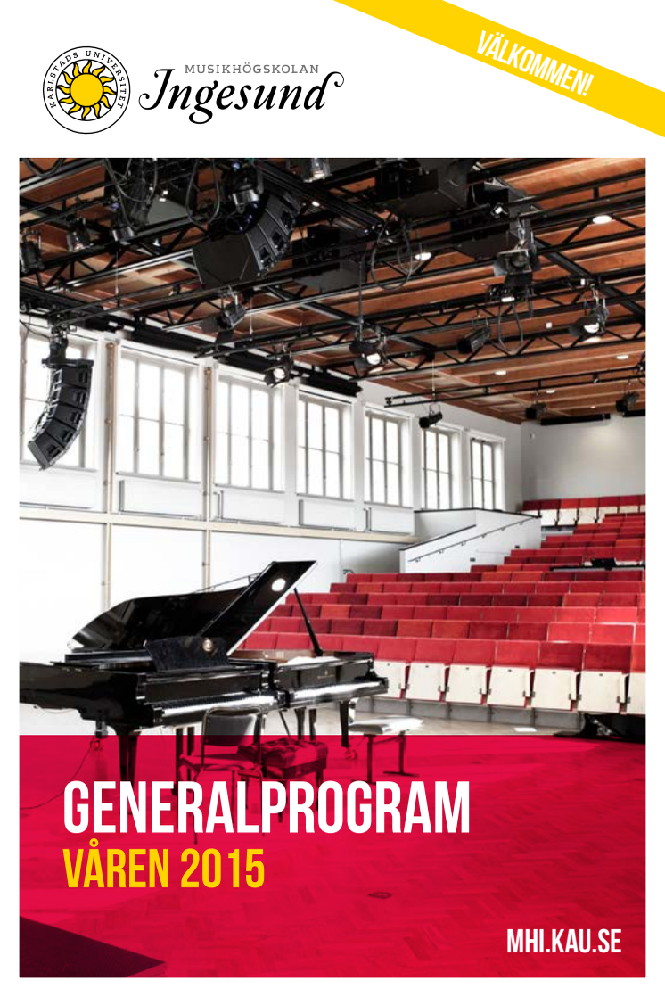 Generalprogram 2015 Musikhögskolan Ingesund