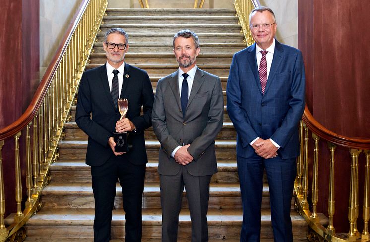 Stig Maasbøl, HRH Crown Prince Frederik, Jesper Lund, ScanCom - Nov 2021