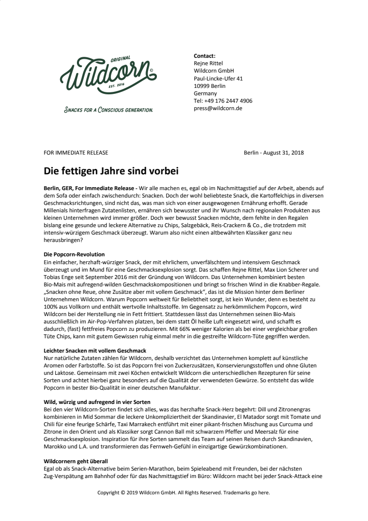 Die fettigen Jahre sind vorbei