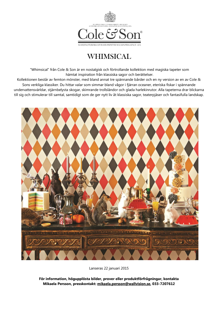 WHIMSICAL - En förtrollande kollektion med magiska tapeter