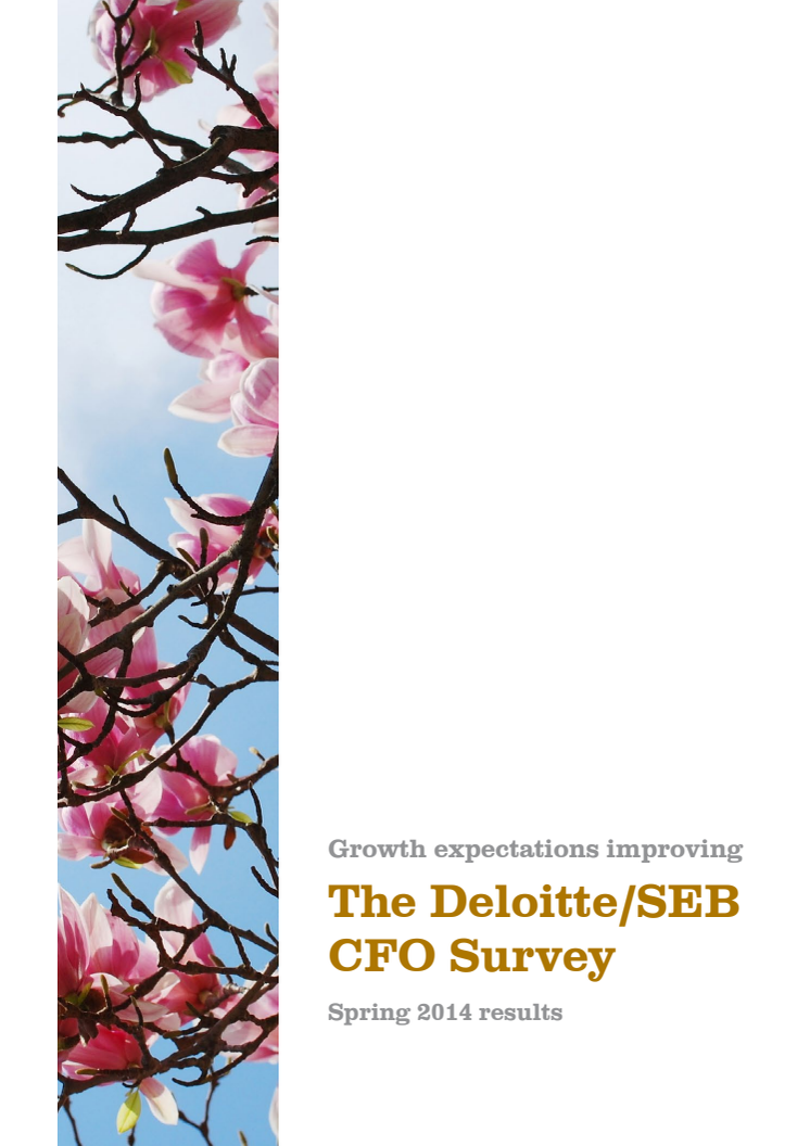 Deloitte/SEB CFO Survey - spring 2014