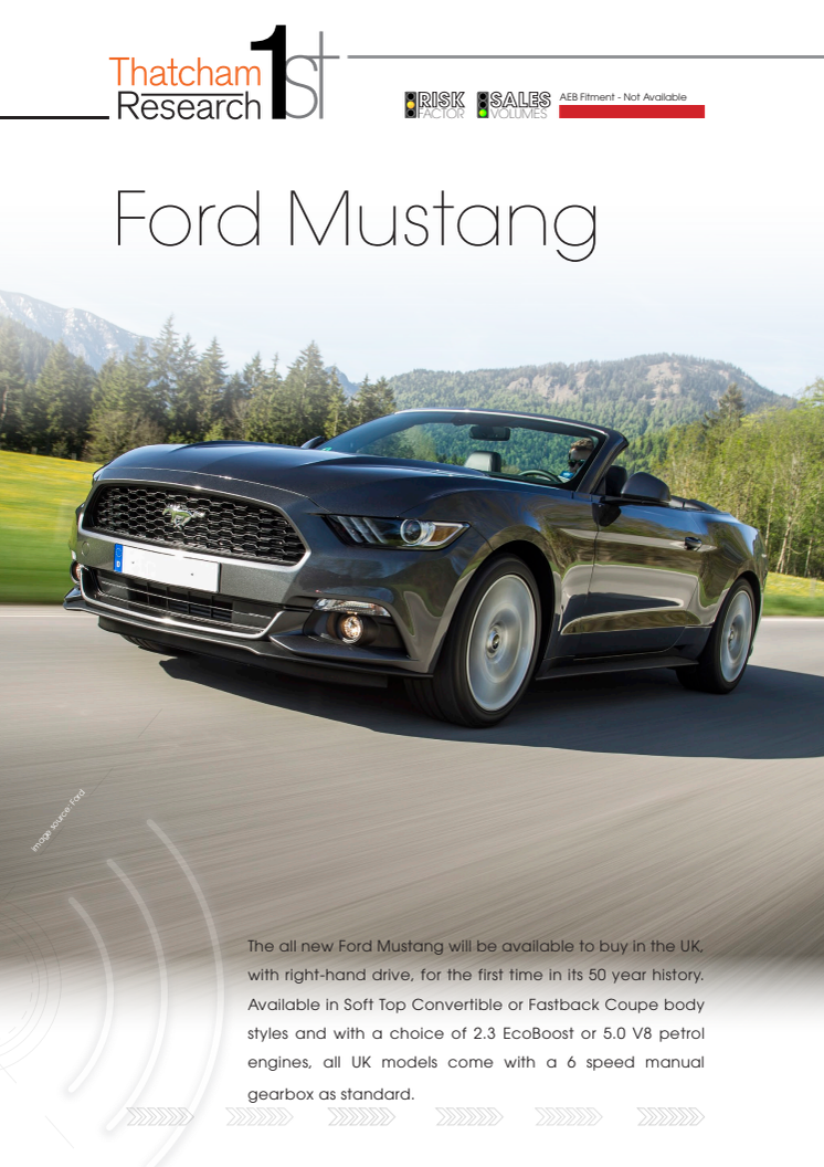 Thatcham 1st : Ford Mustang