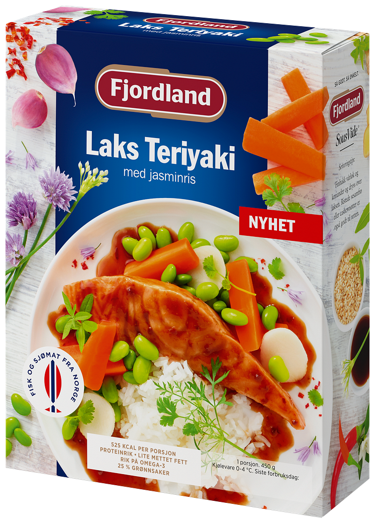 Fjordland Sous Vide Fullverdig Laks Teriyaki 450 g