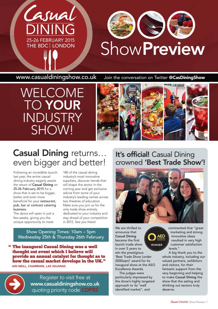 Show Preview - Casual Dining 2015