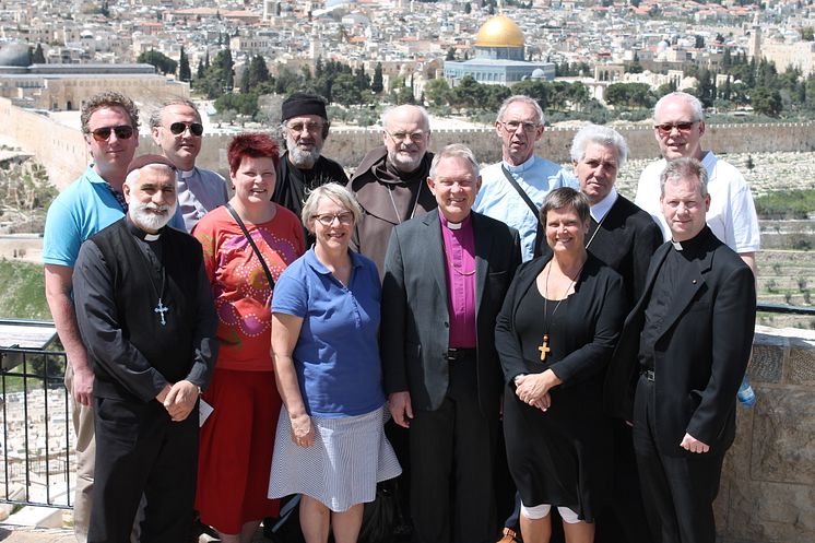 Deltagare kyrkoledarresa Israel och Palestina 2014