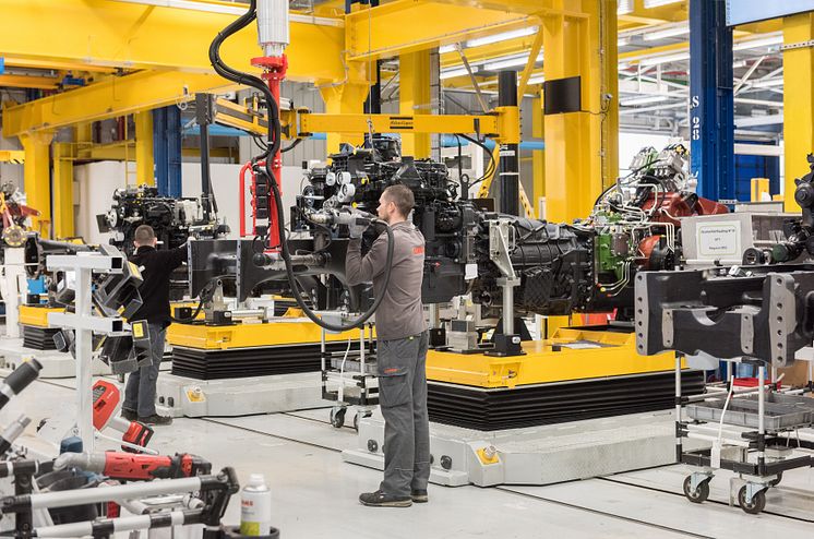 CLAAS traktorfabrik i Le Mans
