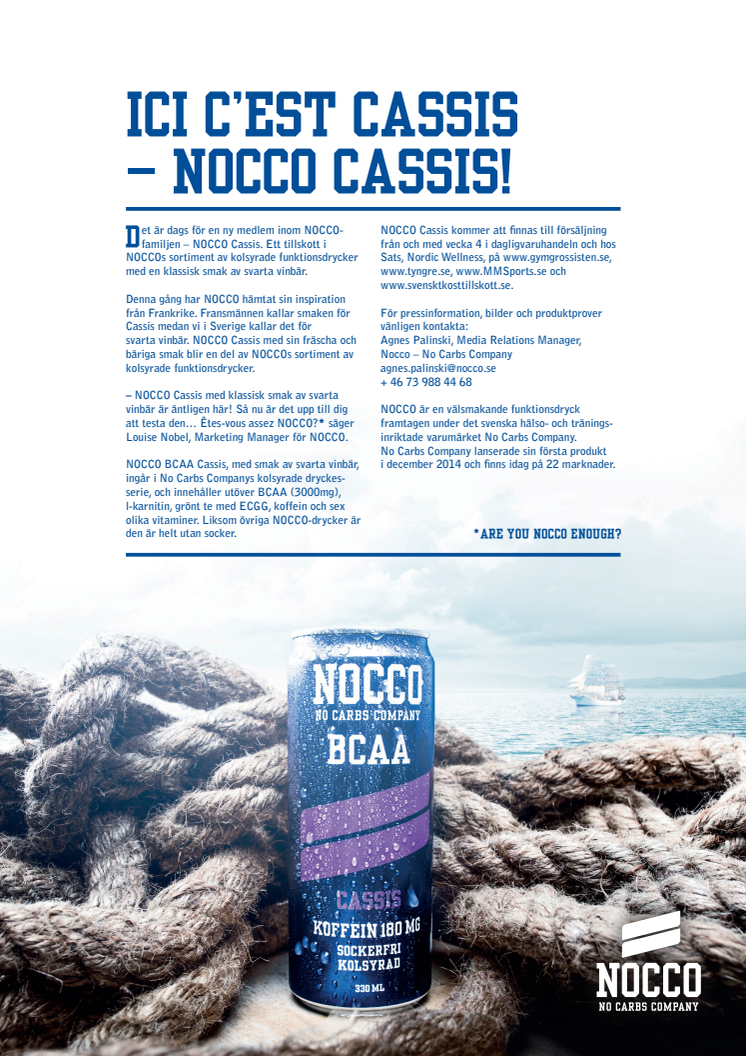 Ici c’est Cassis - NOCCO Cassis!