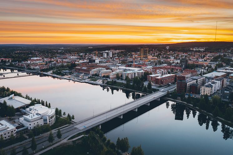 Vy bild över Skellefteå