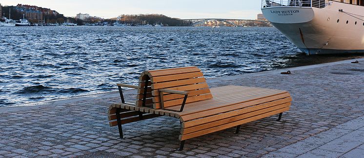 Riddarholmen bänk, design Andersson & Jönsson