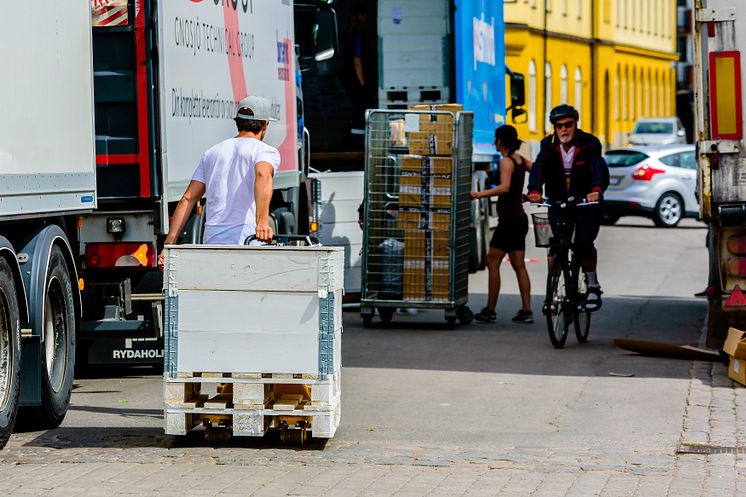 	Lars Marcus, professor i stadsbyggnad på Chalmers, talar under rubriken "Godset - en del av staden" på Logistik & Transport.