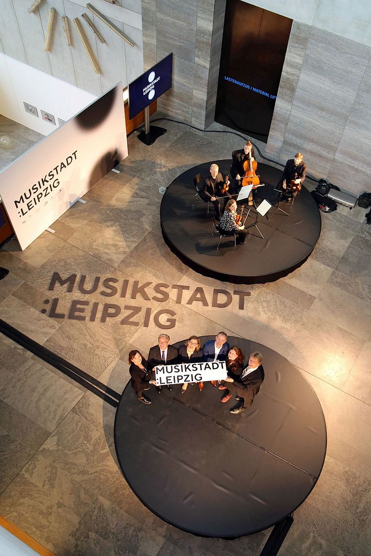 Veranschaulichung der Dachmarke "Musikstadt Leipzig" durch die Beteiligten