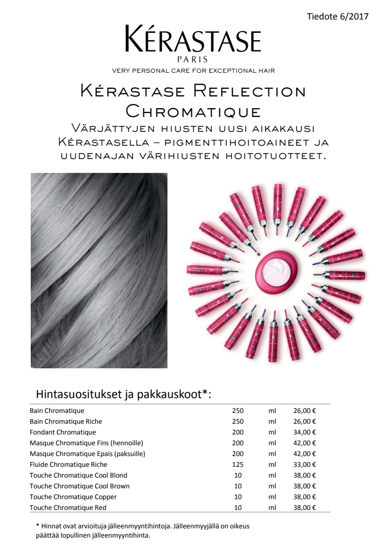 Kérastase Reflection Chromatique - värjättyjen hiusten uusi aikakausi alkaa tästä!