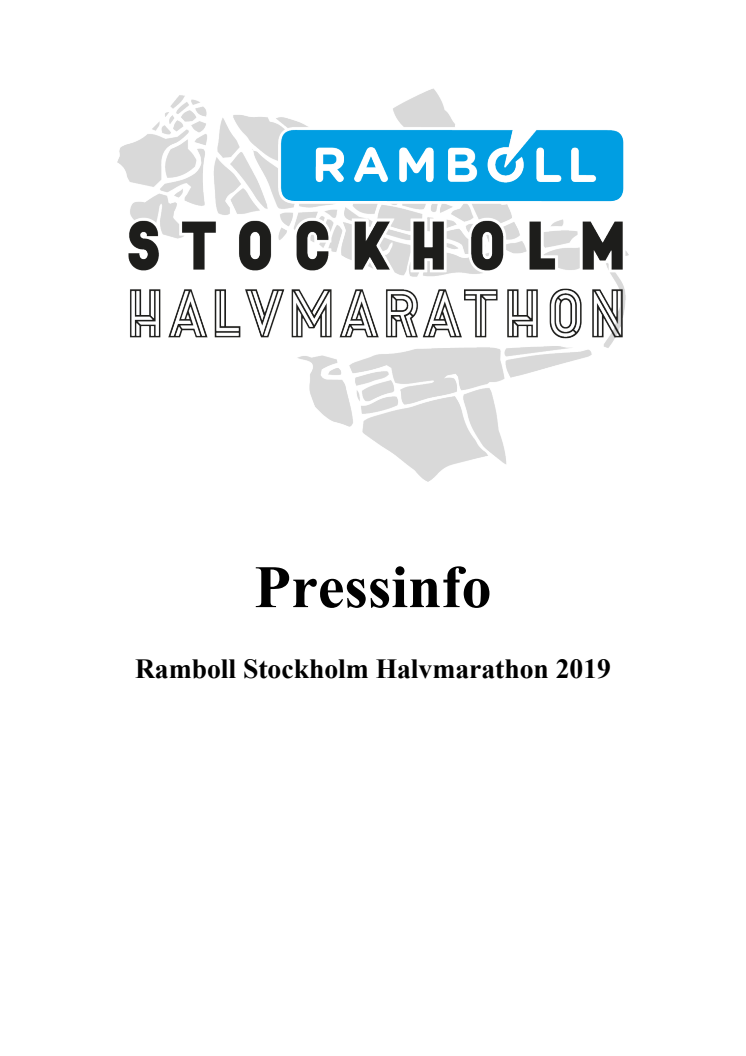 Presskit Ramboll Stockholm Halvmarathon 2019