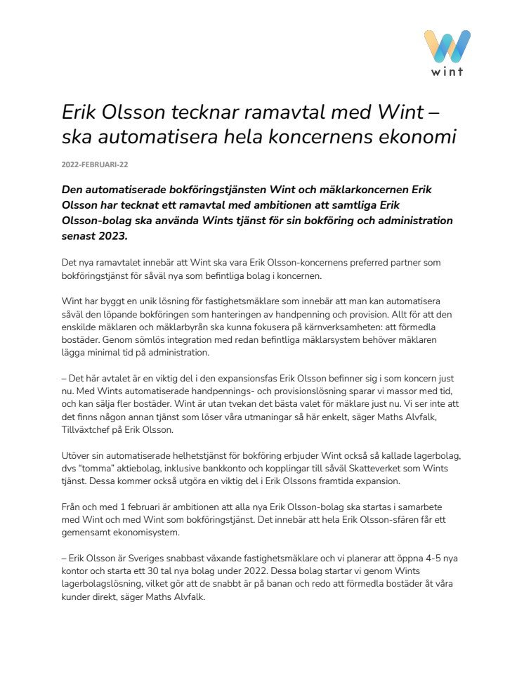 Wint och Erik Olsson inleder samarbete.pdf