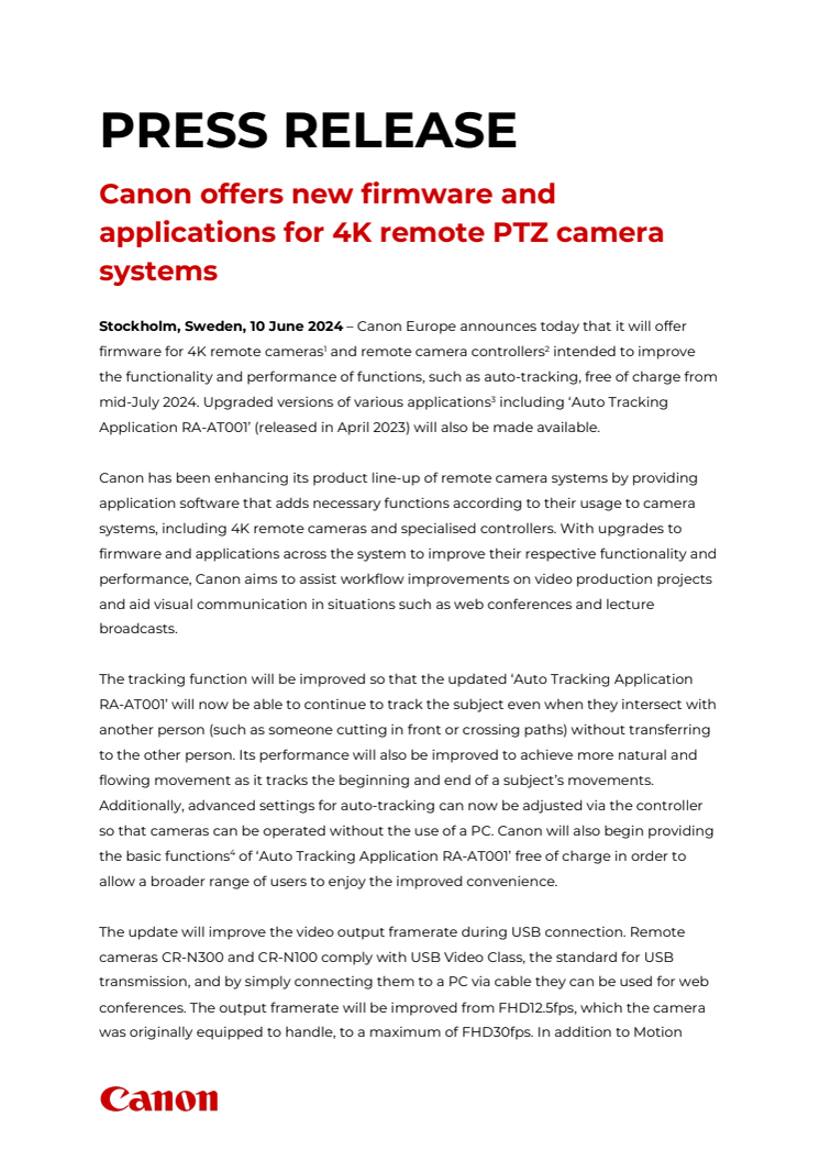 Pressmeddelande Canon PTZ firmware juni 2024.pdf