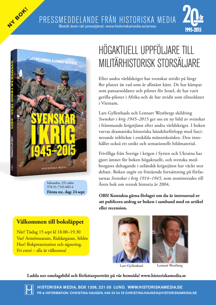 Högaktuell skildring av svenskar i utländsk krigstjänst