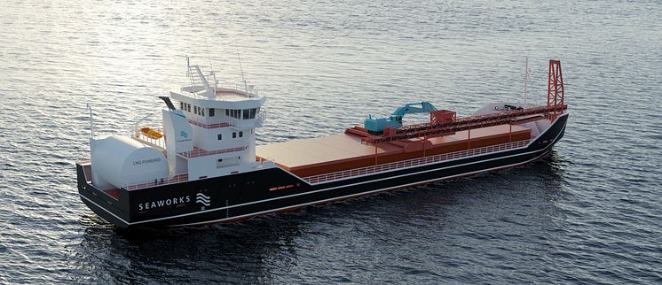 Seaworks’ new gas-powered vessel will use an extensive integrated systems package from Kongsberg Maritime