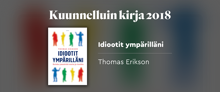 Kuunnelluin kirja BookBeatissa 2018