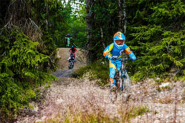 Barn i Lofsdalen Bike Park