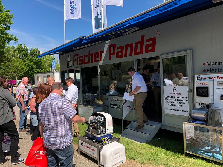 Image - Fischer Panda UK - Complete systems specialist Fischer Panda UK reported a record number of visitors to its new demo trailer at this year’s Crick Boat Show