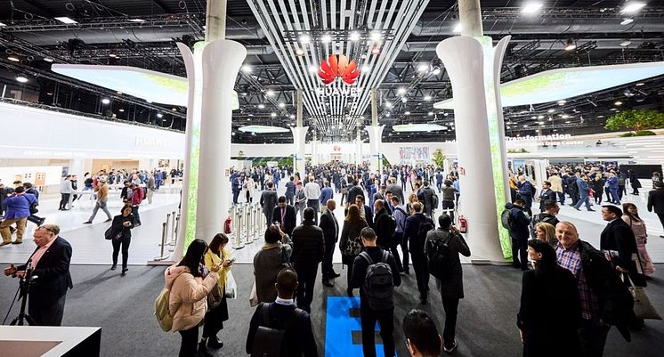 Huawei Consumer BG booth at Mobile World Congress in Barcelona 2023