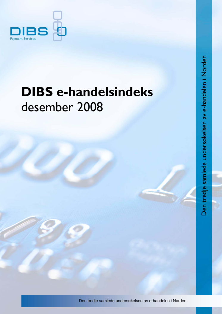 DIBS E-handelsindeks desember 2008