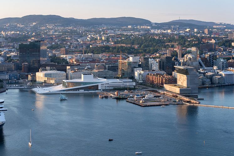 Plassering det nye området utenfor MUNCH og Moren i kulturområdet Bjørvika.