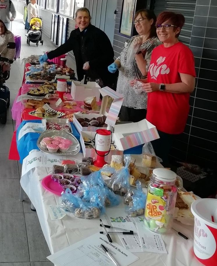 Stevenage station cake sale