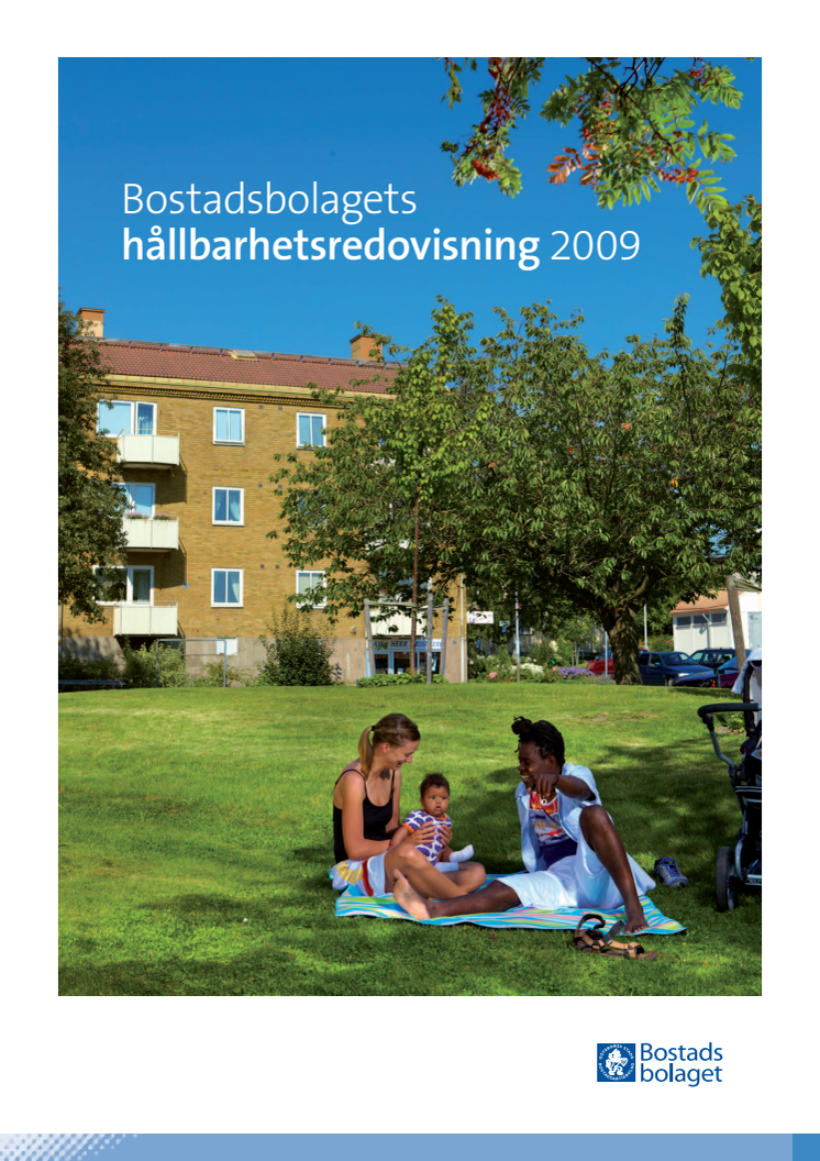 Bostadsbolagets hållbarhetsredovisning 2009