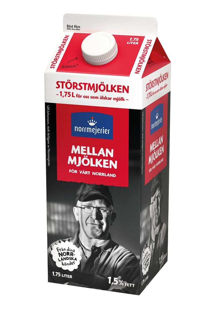 Mellanmjölk 1,75L - Störstmjölken