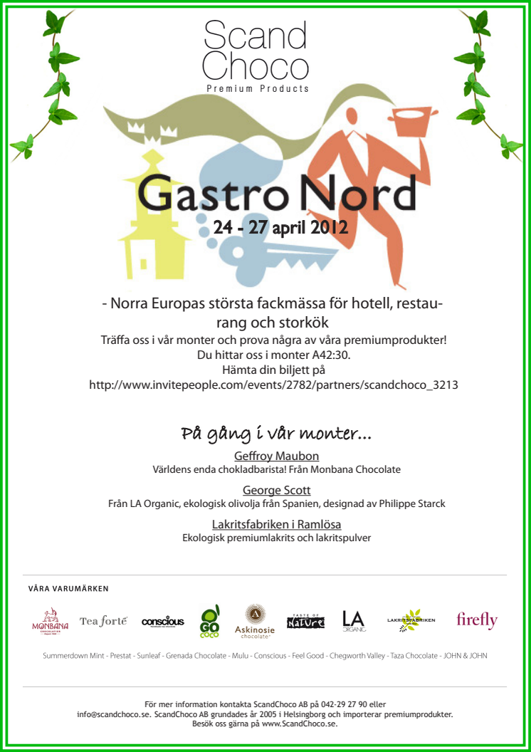 Välkommen att besöka oss på Gastro Nord!