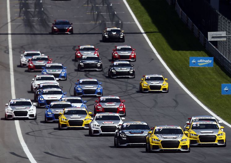 Audi Sport TT Cup Spielberg 2015 start race 1