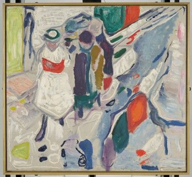 Edvard Munch, Barn i gata, olje på lerret
