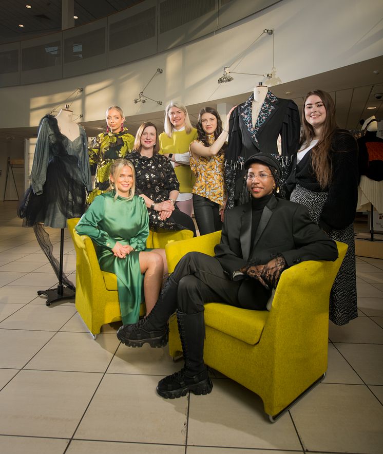 Northumbria BA Fashion staff and students with work included in Exhibition 140 were invited to a preview event at Fenwick.jpg