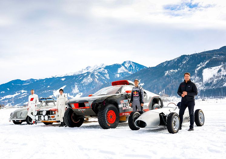 Frank Stippler, Harald Demuth, Mattias Ekström, Julius Seebach (GP Ice Race 2022)