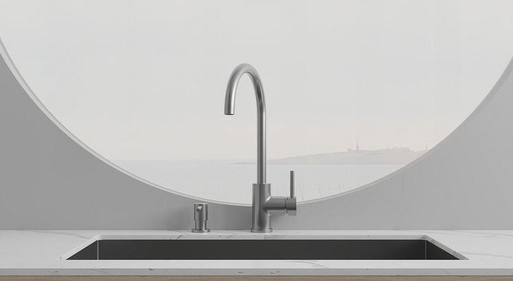 Primy Köksblandare Steel Curve 30000 & Primy Tvålpump Steel Clean Dispenser 35000