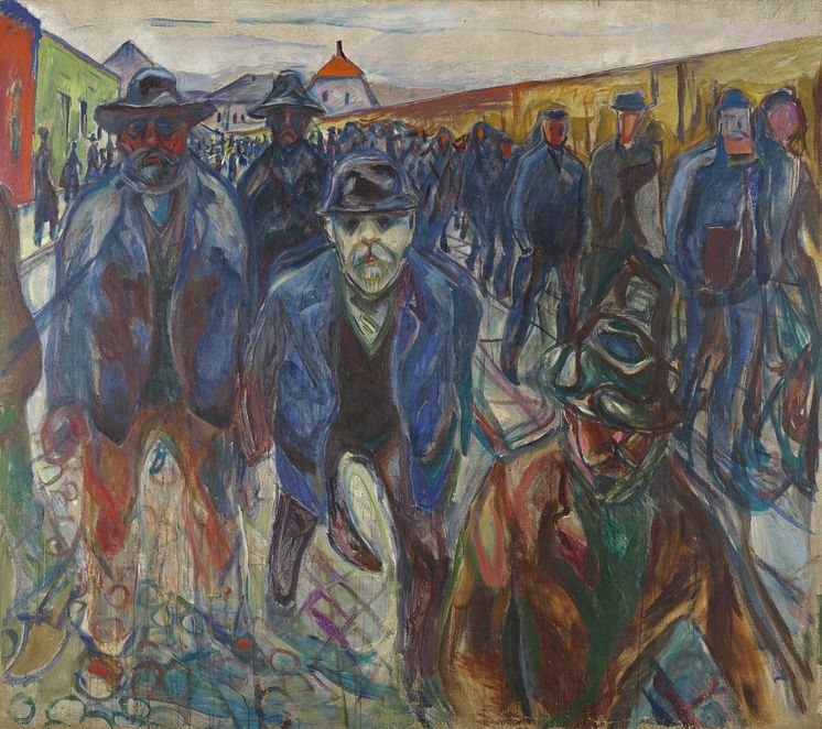 Edvard Munch: Arbeidere på hjemvei / Workers on their Way Home (1913-1915)