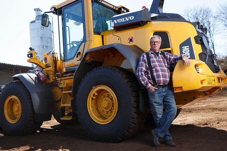 Volvo L60H hjullastare - Pelle Bäfwer på Södra Århults Torv AB