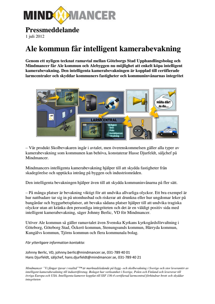 Ale kommun får intelligent kamerabevakning 