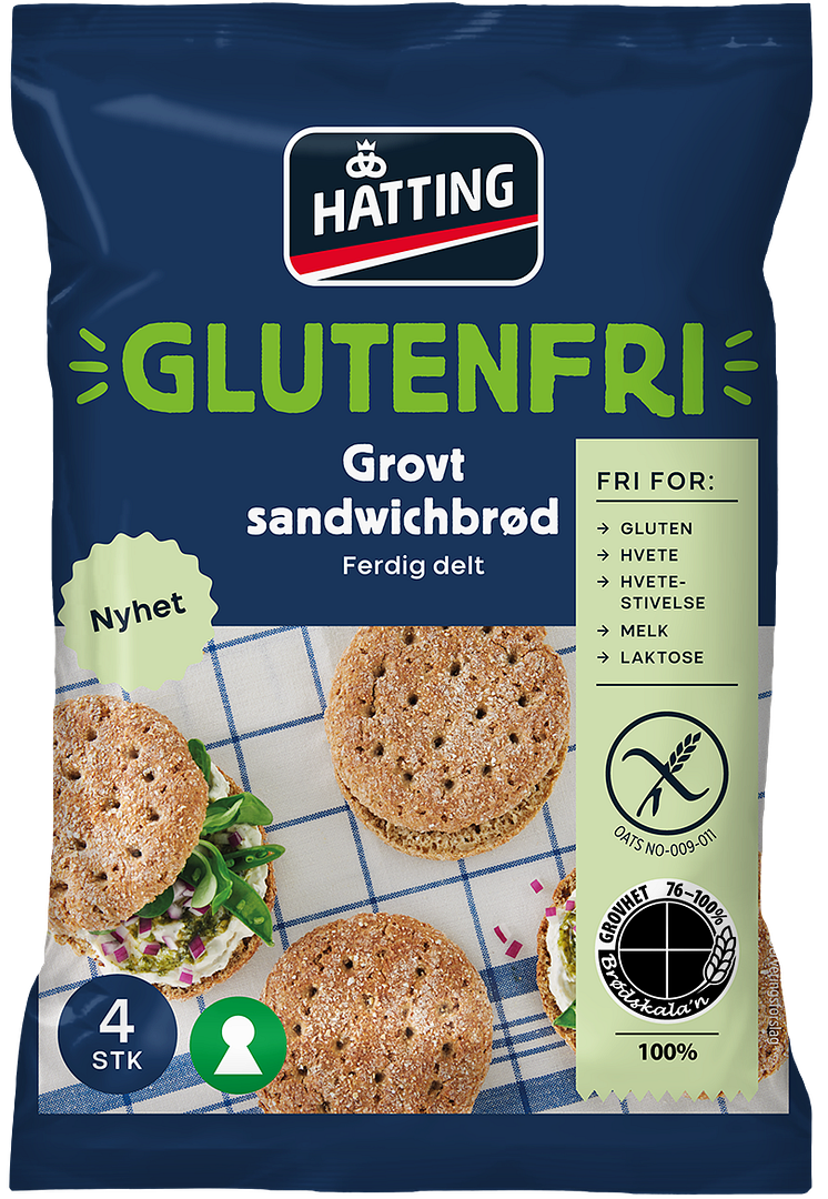 Hatting Glutenfri Grovt sandwichbrød