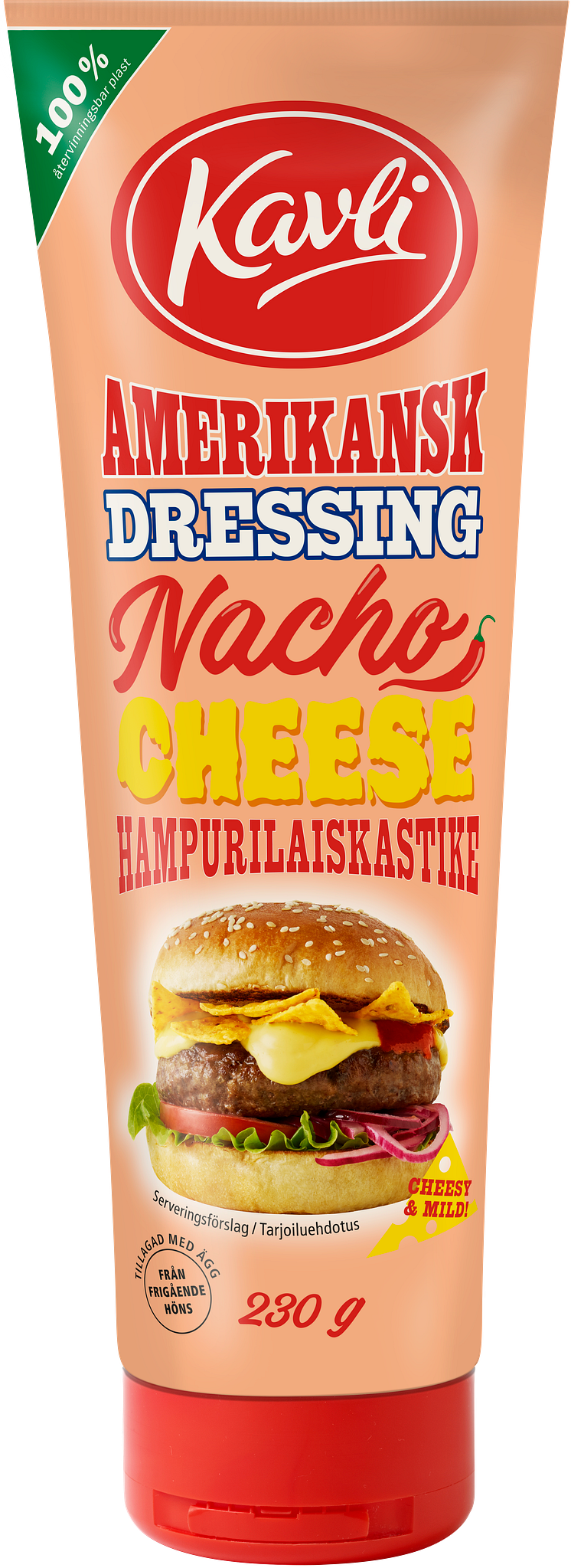 Kavli Amerikansk Dressing Nacho Cheese 230g 