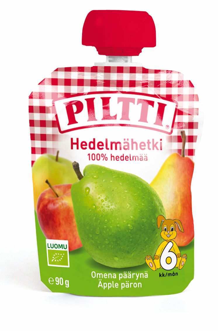 Piltti Hedelmähetki -annospussi 90 g, omena-päärynä