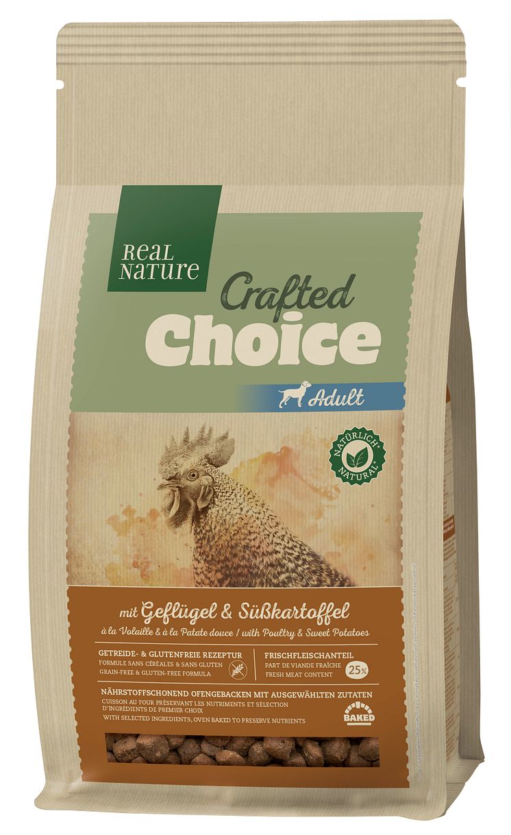 REAL NATURE Crafted Choice mit Geflügel & Süßkartoffel